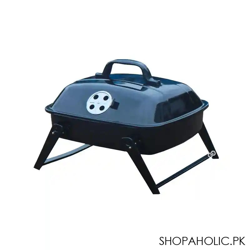 AJF Portable BBQ Grill, Cooking Area 13.78 X 11.42 & Table Top Charcoal Grill 14.17 Inches, Foldable Legs, Ideal For Camping - Main Image