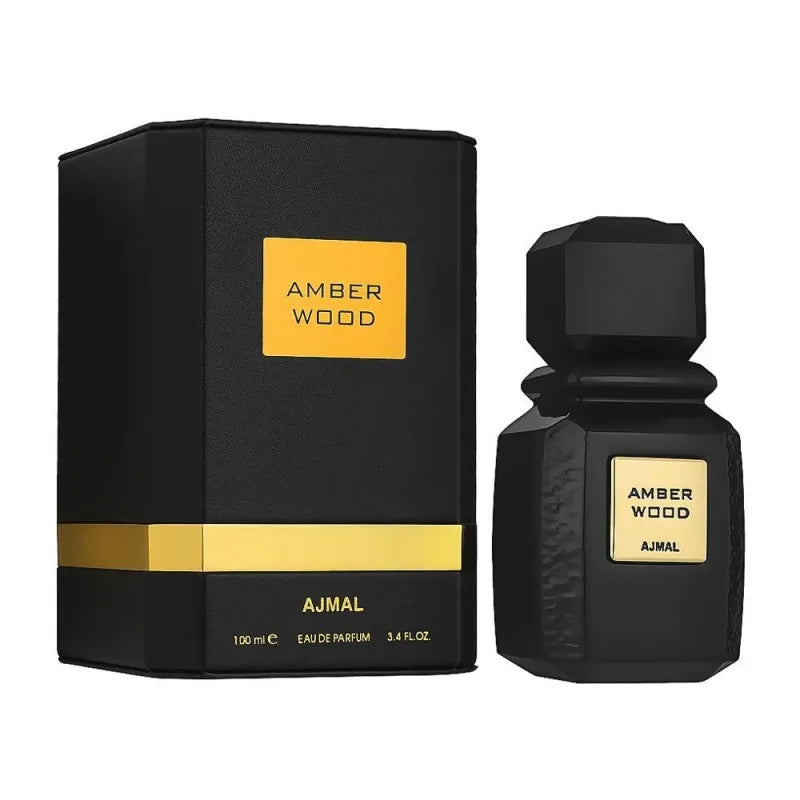 ajmal amber wood eau de parfum, fragrance for men & women, 100ml main image