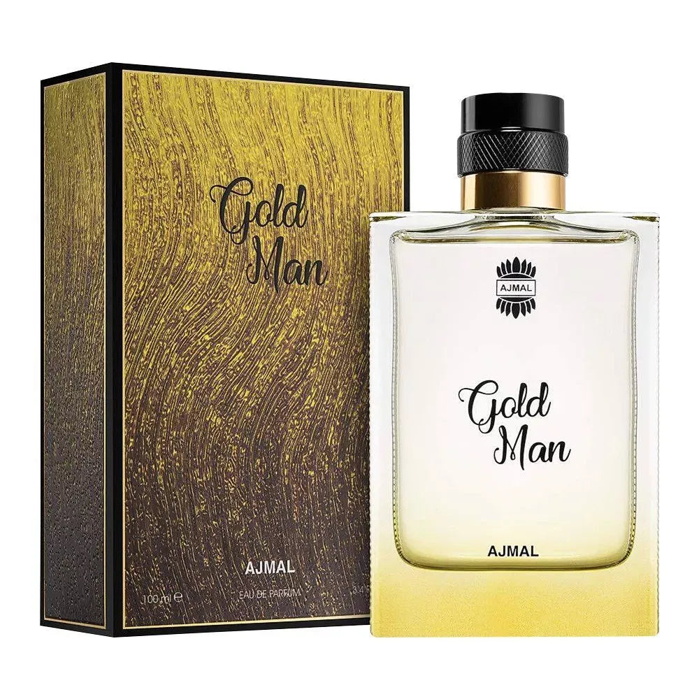 ajmal gold man eau de parfum, for men, 100ml main image