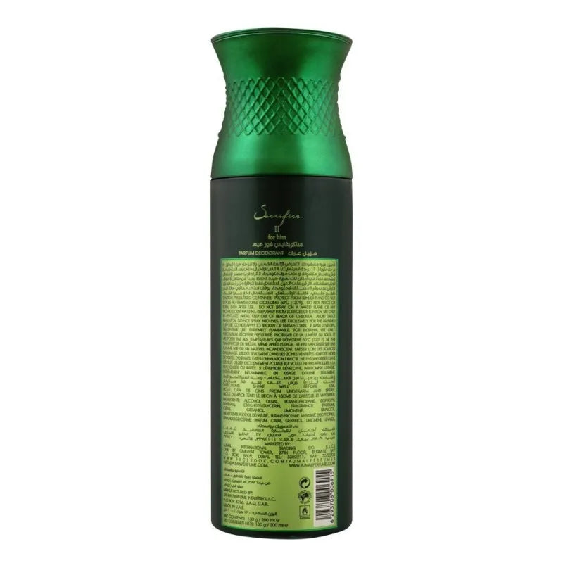 ajmal sacrifice ii for him deodorant, 200ml image2