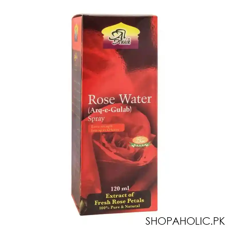 al khair rose water spray, arq e gulab, 120ml image2