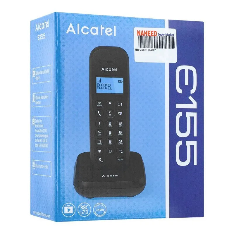 alcatel corded telephone e155, black image2