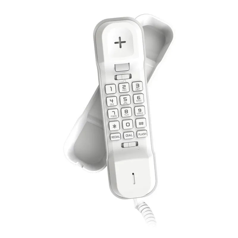 alcatel white ultra compact corded landline phone, t16 image2