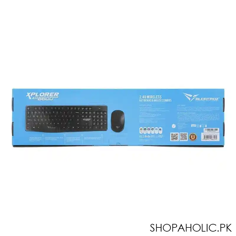 alcatroz xplorer air 6600 2.4ghz wireless keyboard mouse, combos black image3