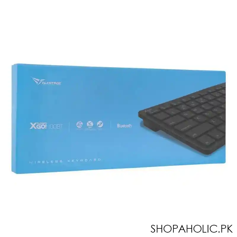 alcatroz xplorer go 100bt wireless keyboard, black image2