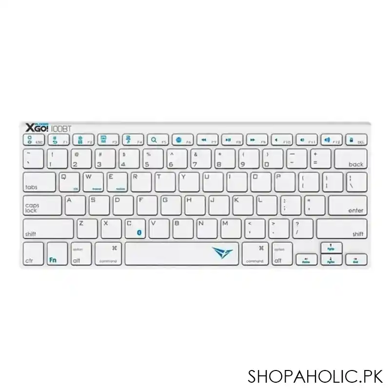 alcatroz xplorer go 100bt wireless keyboard, silver main image