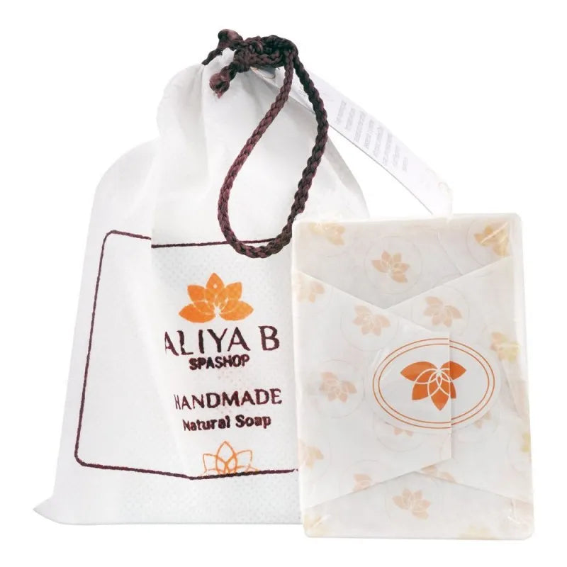 aliya b spa shop almond soap, handmade, 125g main image