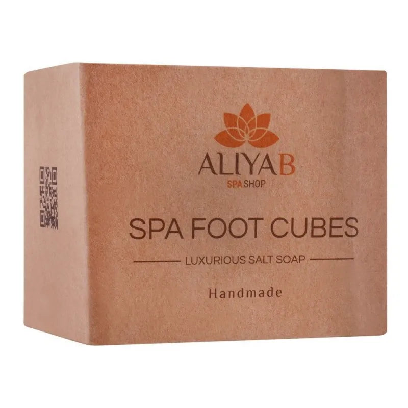 aliya b spa shop foot cubes, luxurious salt soap, handmade, 108g main image