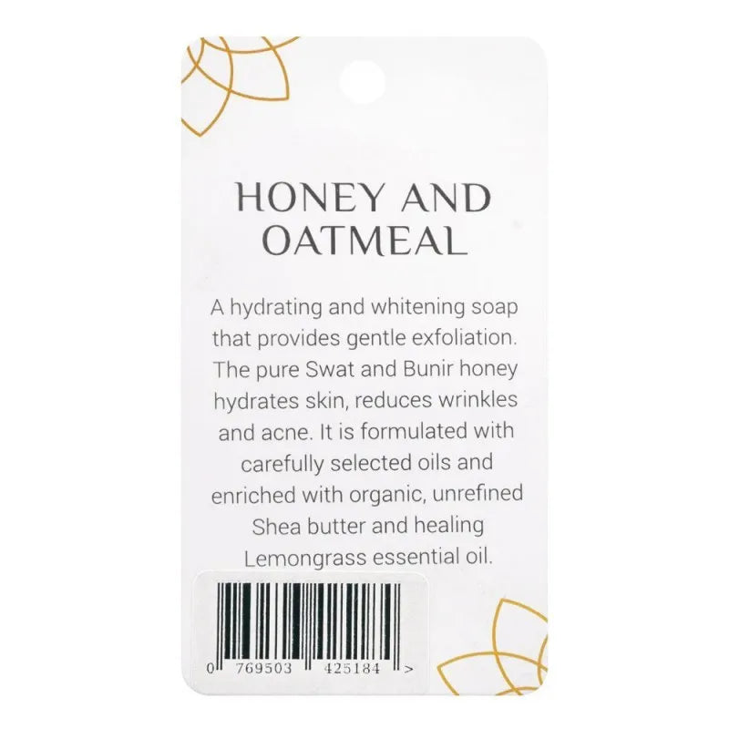 aliya b spa shop honey and oatmeal soap, handmade, 125g image2