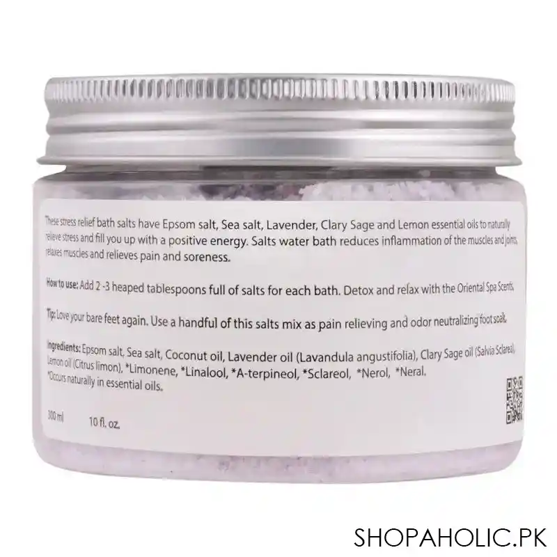 aliya b spa shop serenity bath salts, detoxifying & relaxing soap, 300g image2