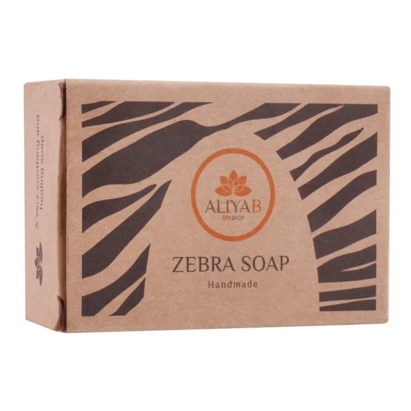 aliya b spa shop zebra soap, handmade, 85g main image