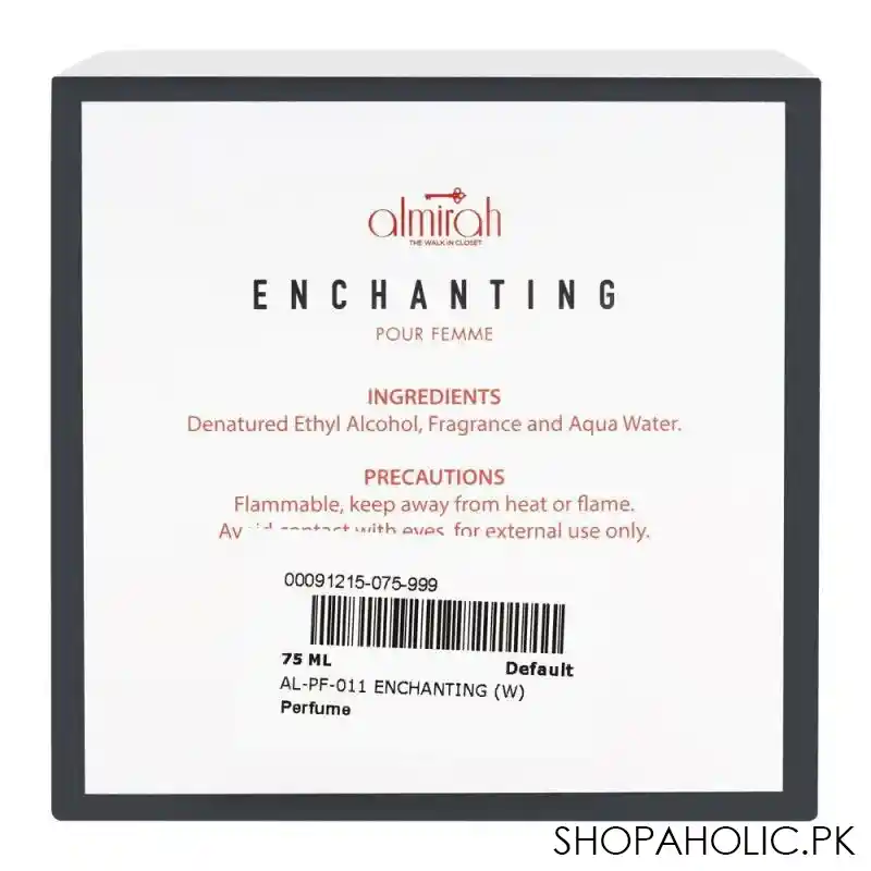 almirah enchanting pour femme, for women perfume, 75ml image5