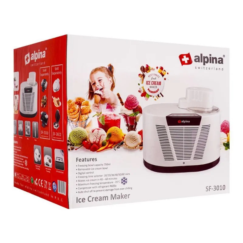 alpina ice cream maker, sf 3010 image2