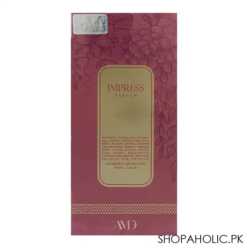 AMD Impress, Eau De Parfum, For Women, 100ml - Image 3