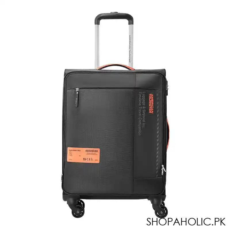 American Tourister Marina 4W Spinner Trolley Bag, 58.5x41x25 cm, Black - Main Image