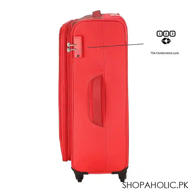 American Tourister Marina 4W Spinner Trolley Bag, 81x51x33.5cm, Red - Image 6