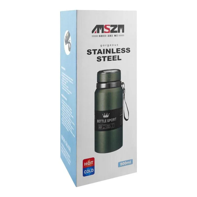 amszm stainless steel water bottle, dark blue, 800ml, 6070 image2