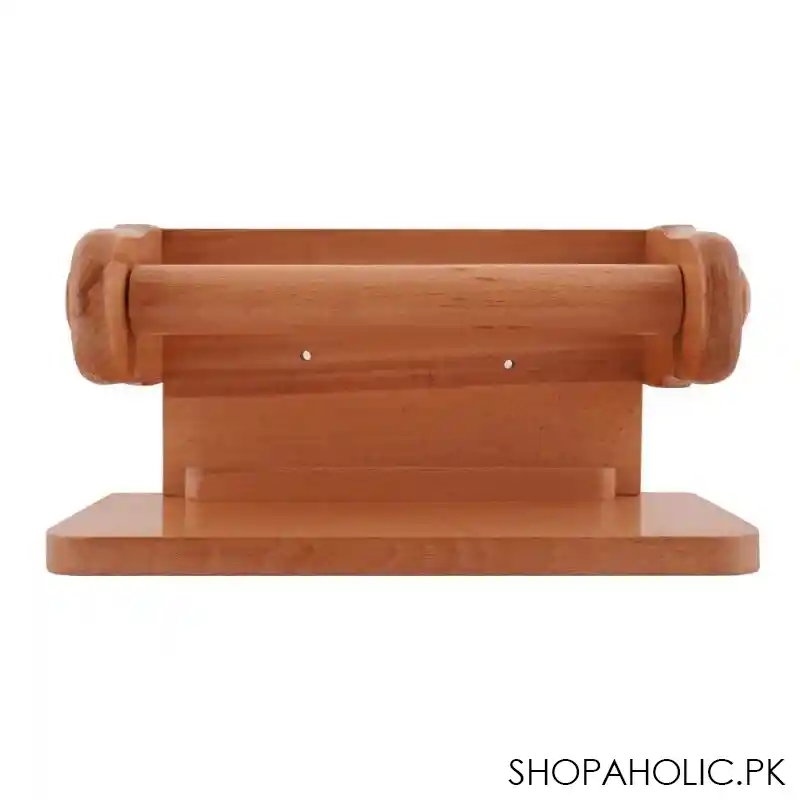 amwares beech wood wall tissue stand large, 009022 main image