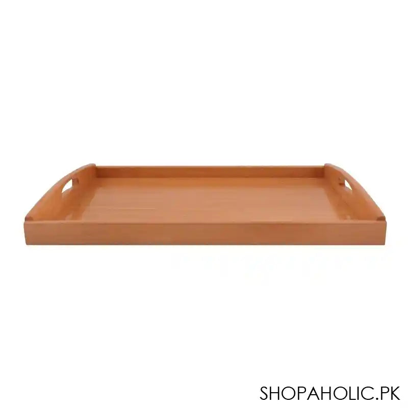 Amwares Beech Wood Wooden Tray, Large, 17x11 Inches, 009031 - Main Image