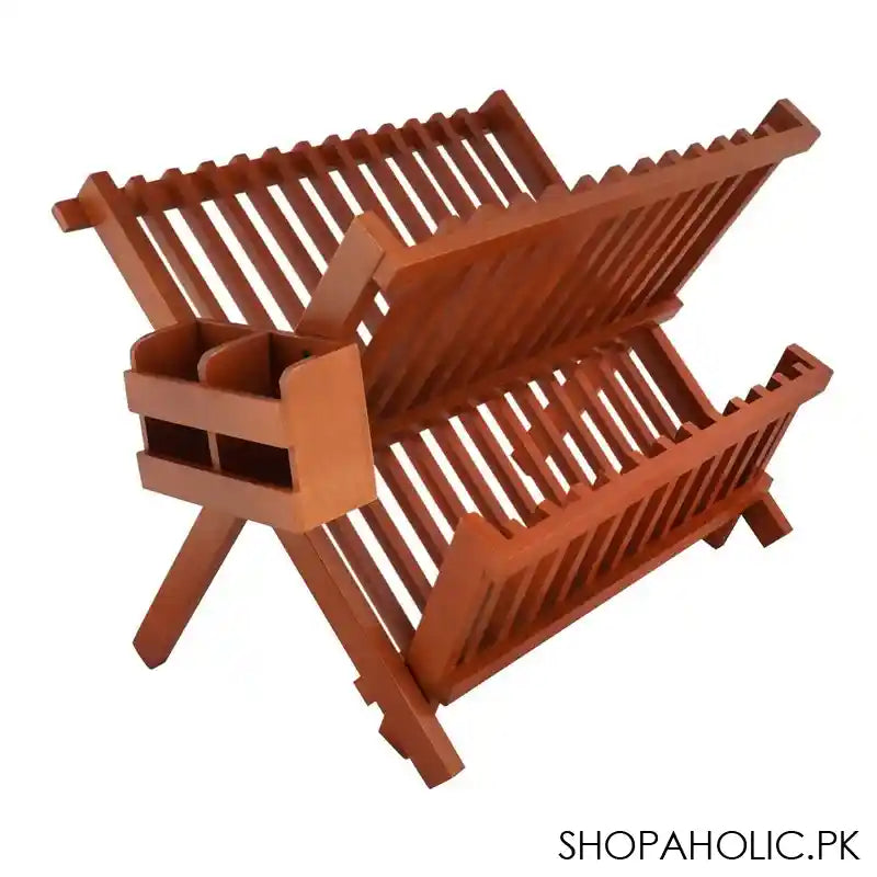 Amwares Mango Wood Dish Rack, 010009 - Main Image