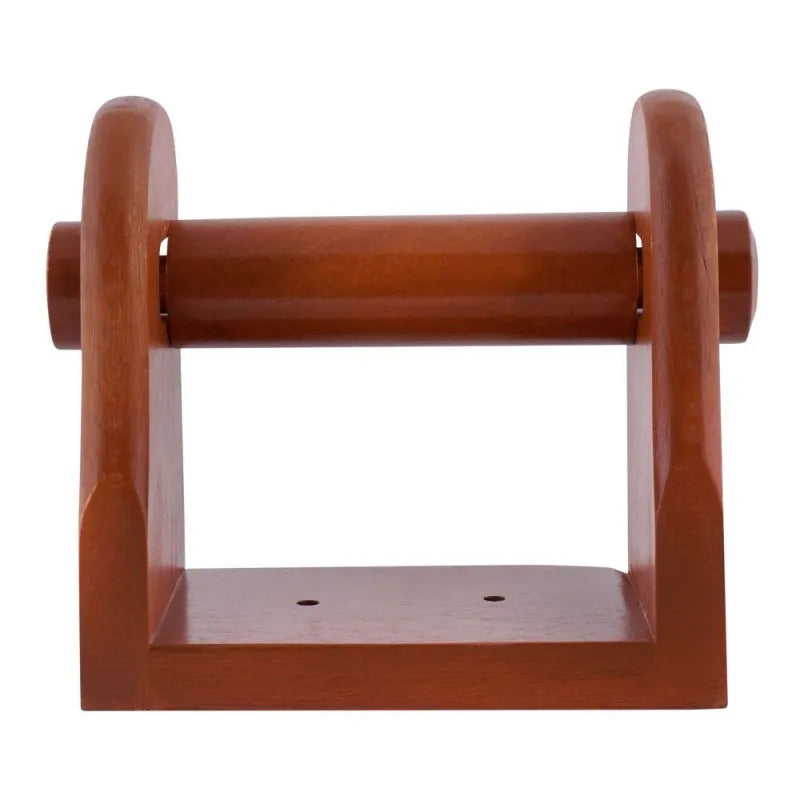 amwares mango wood wall tissue stand, small, 5x3x5.5 inches, 009003 image2