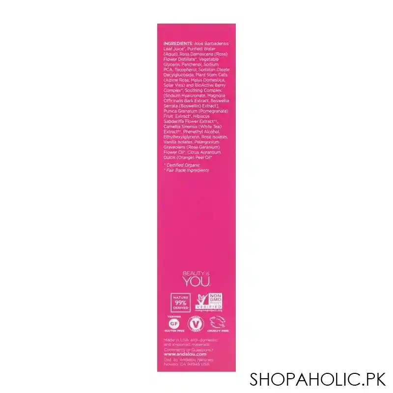 andalou 1000 roses floral toner 178ml image3