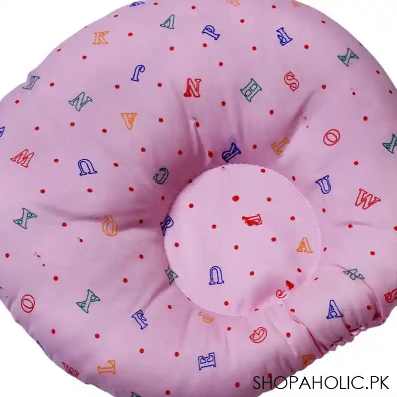 Angel's Kiss Round Baby Pillow, Pink - Image 2