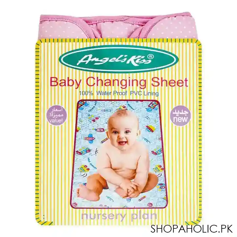 angel's kiss baby changing foam sheet, pink image2