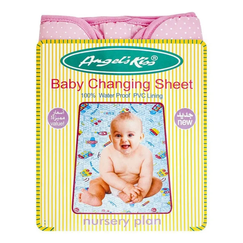 angel's kiss baby changing foam sheet, pink image2