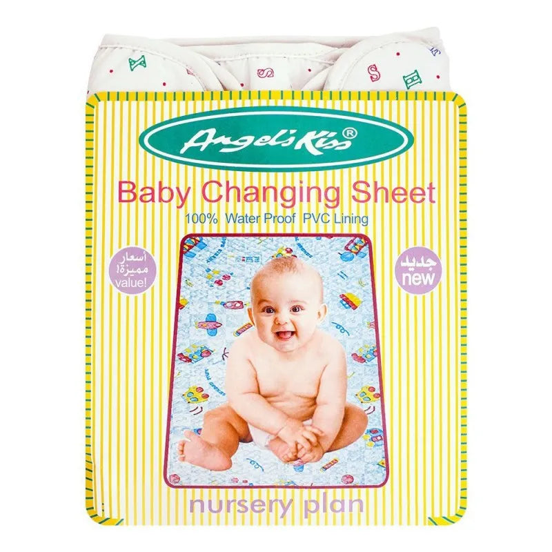 angel's kiss baby changing foam sheet, white image2