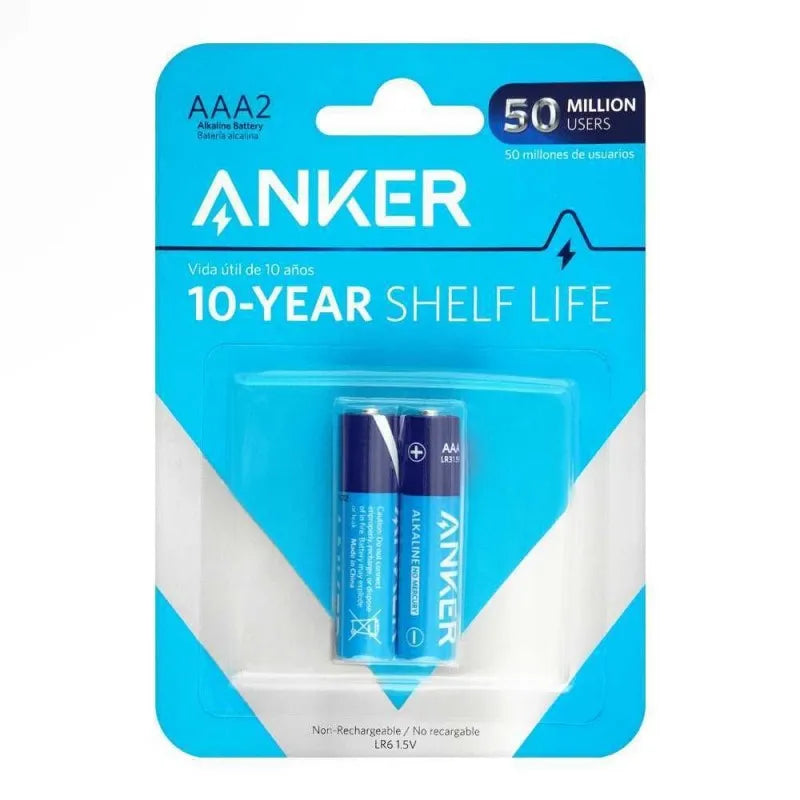 anker long lasting alkaline non rechargeable batteries, aaa2, b1820h11 main image