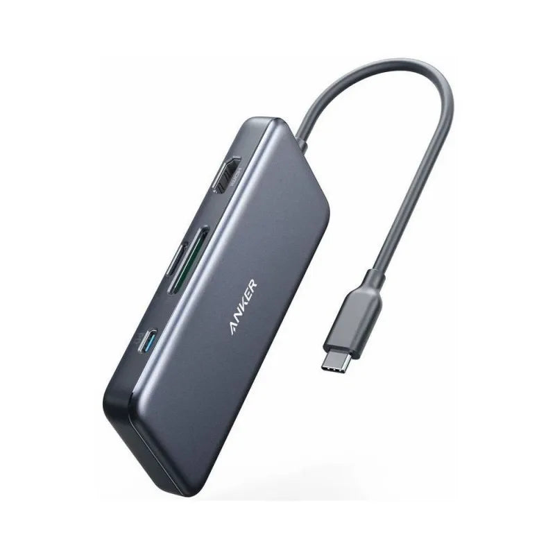 anker powder expand+ 7 in 1 usb c pd media hub gray, a8346ha1 main image