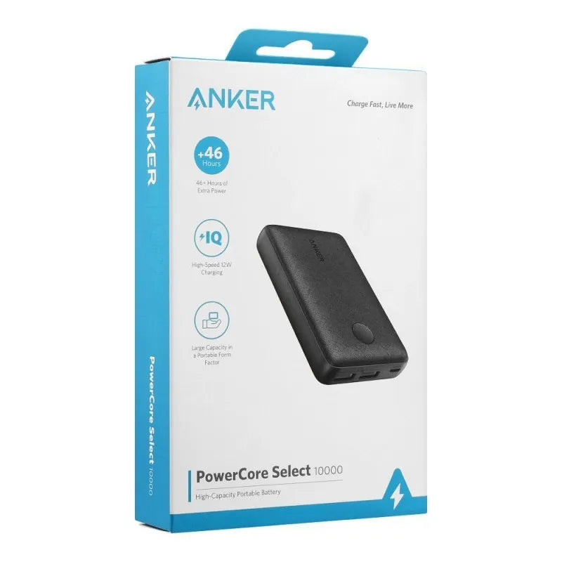 anker power core select 10000, high capacity portable battery, black, a1223h11 image2