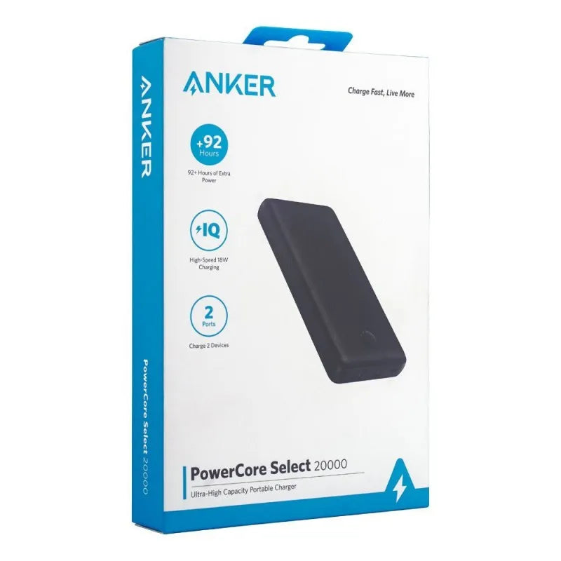 anker power core select portable battery 20000mah, black, a1363h11 image2