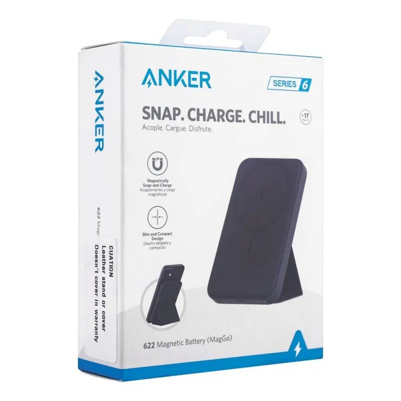 anker power core snap charge chill 622 magnetic battery, black, a1611h11 image2