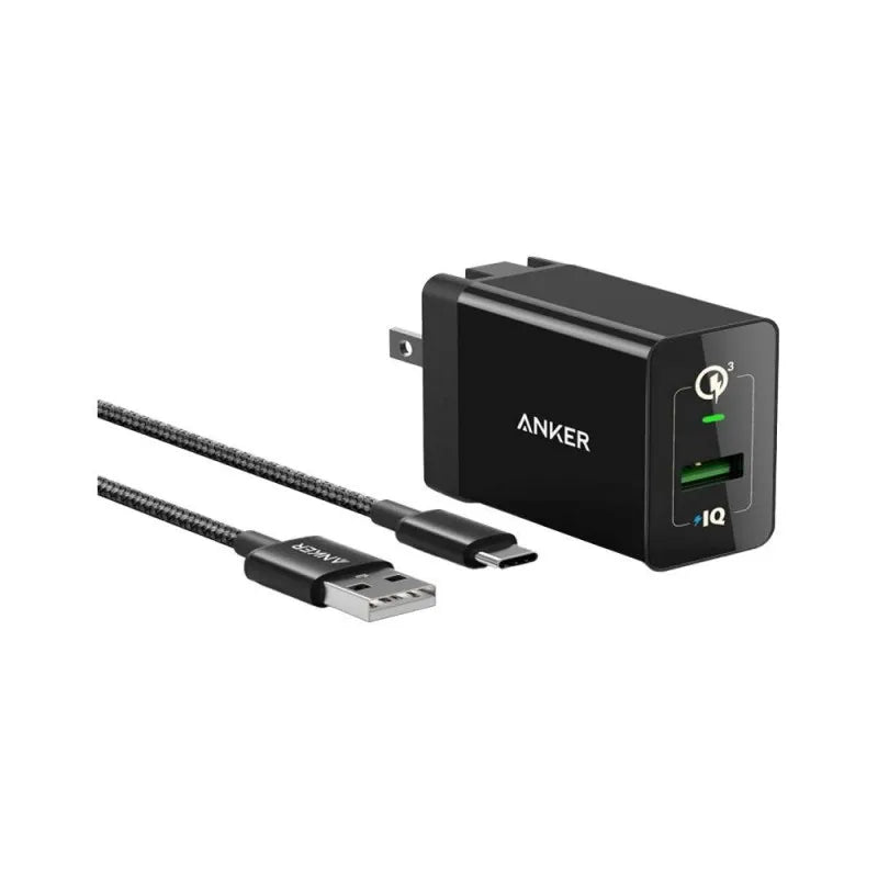 anker power port ii iq with 2piq port, 12w, charger, white, a2027121 main image