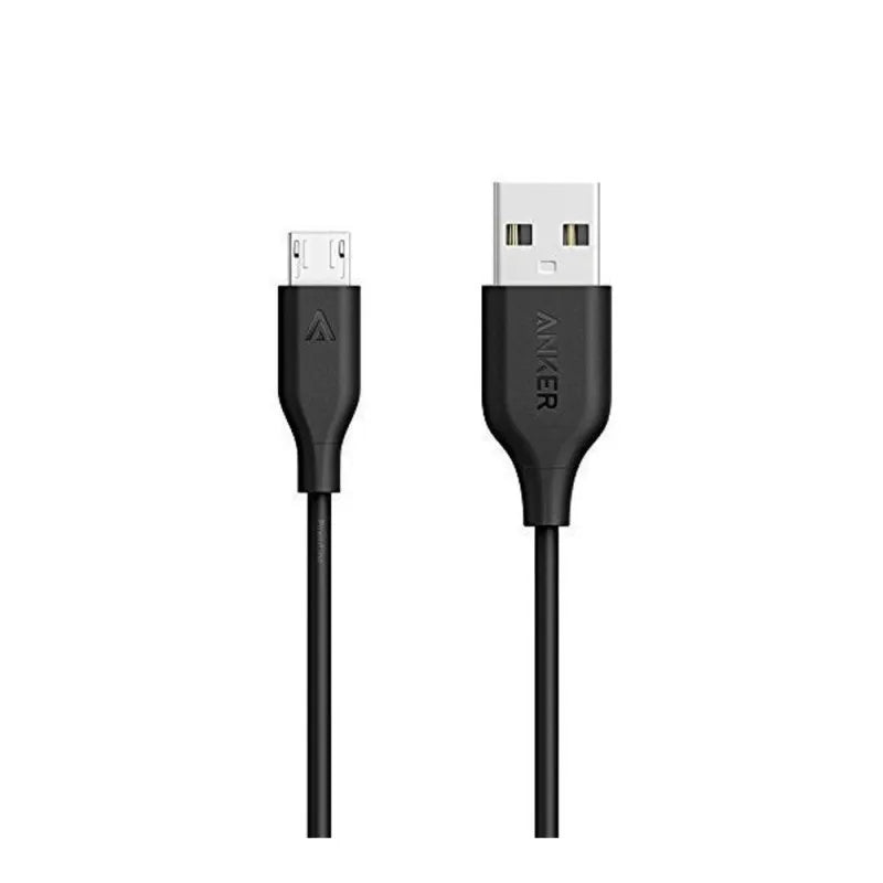 anker powerline micro usb android cable, 3ft, black, a8132h12 image2