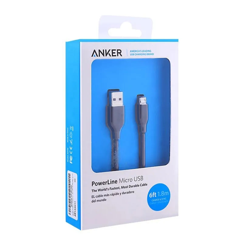 anker powerline micro usb android cable 6ft   a8133h11 image2