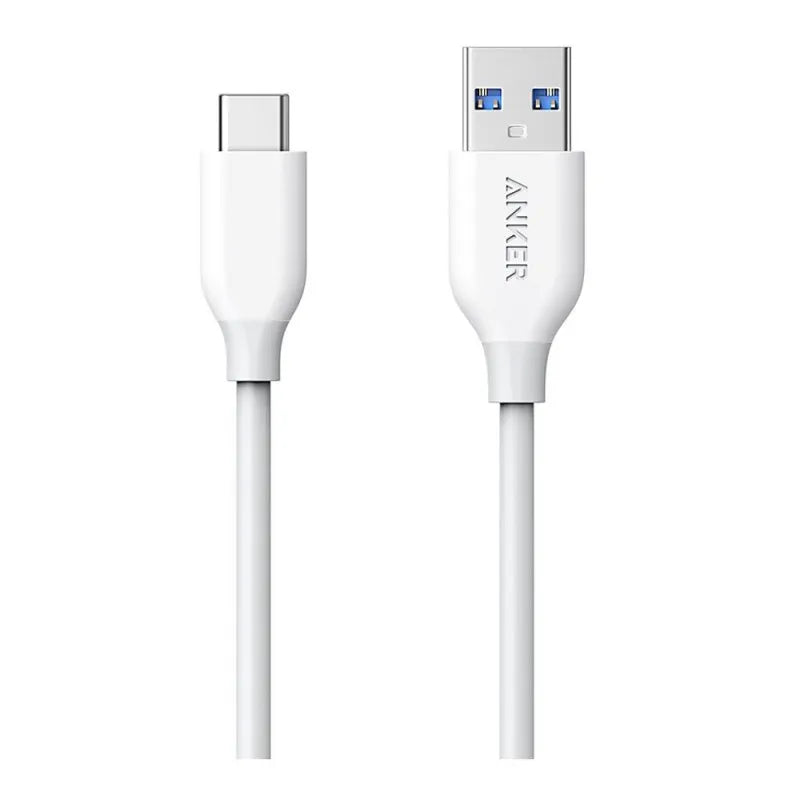 anker powerline usb c to usb 3.0 cable 3ft white   a8163h21 main image