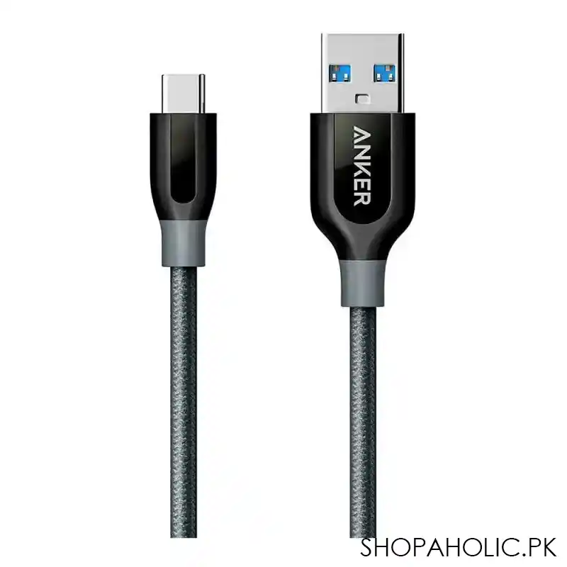 anker powerline usb c to usb 3.0 cable 6ft grey   a8169ha1 main image