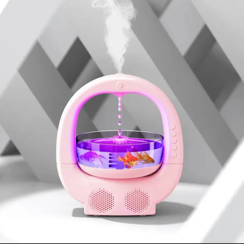 anti gravity fish aquarium humidifier with speaker image2