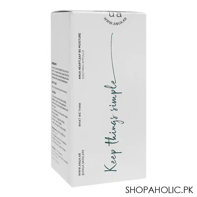 Anua Heartleaf 80% Moisture Soothing Ampoule, 30ml - Image 3