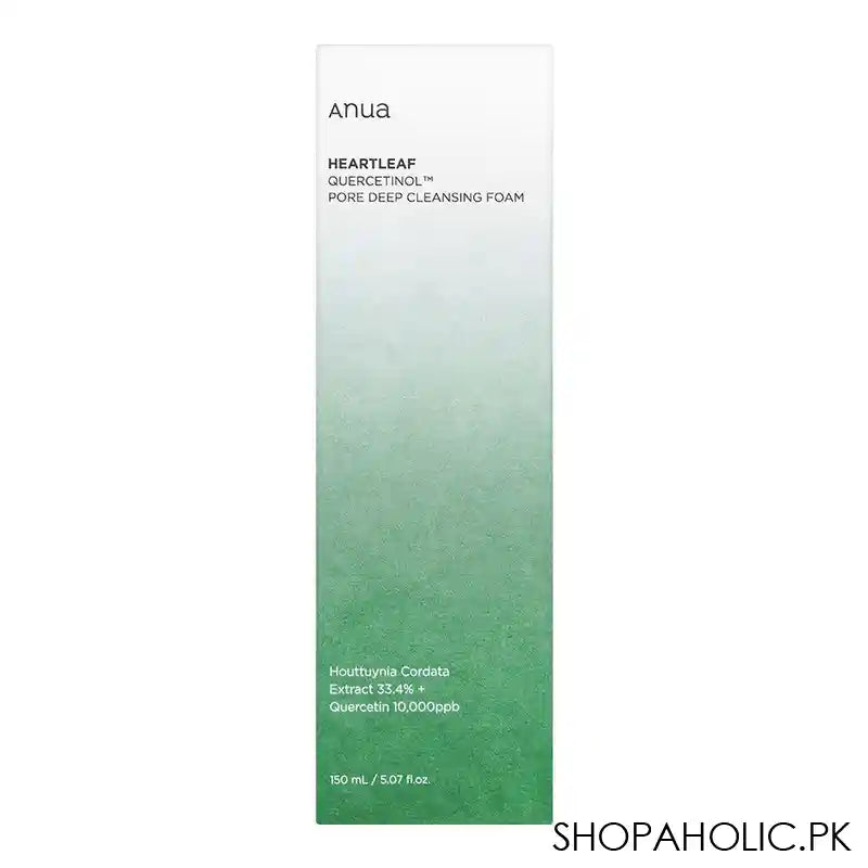 Anua Heartleaf Pore Deep Cleansing Foam Facial Cleanser, Hyaluronic Acid, Korean Skincare, 250ml - Main Image