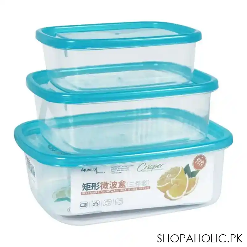 appollo crisper food container, 3 piece set, medium turkish main image