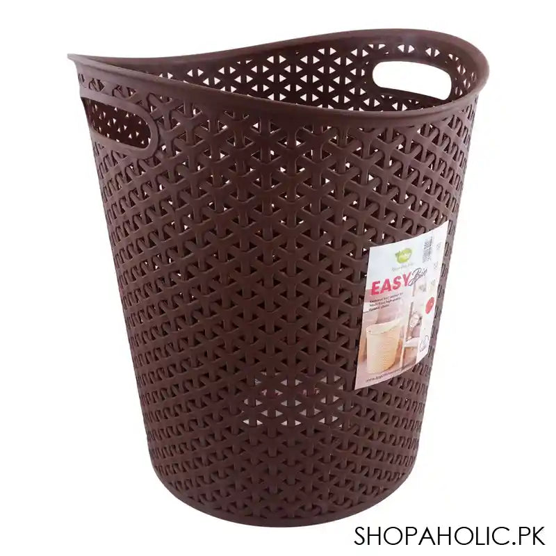 Appollo Easy Waste Paper Trash Bin, Brown - Image 2