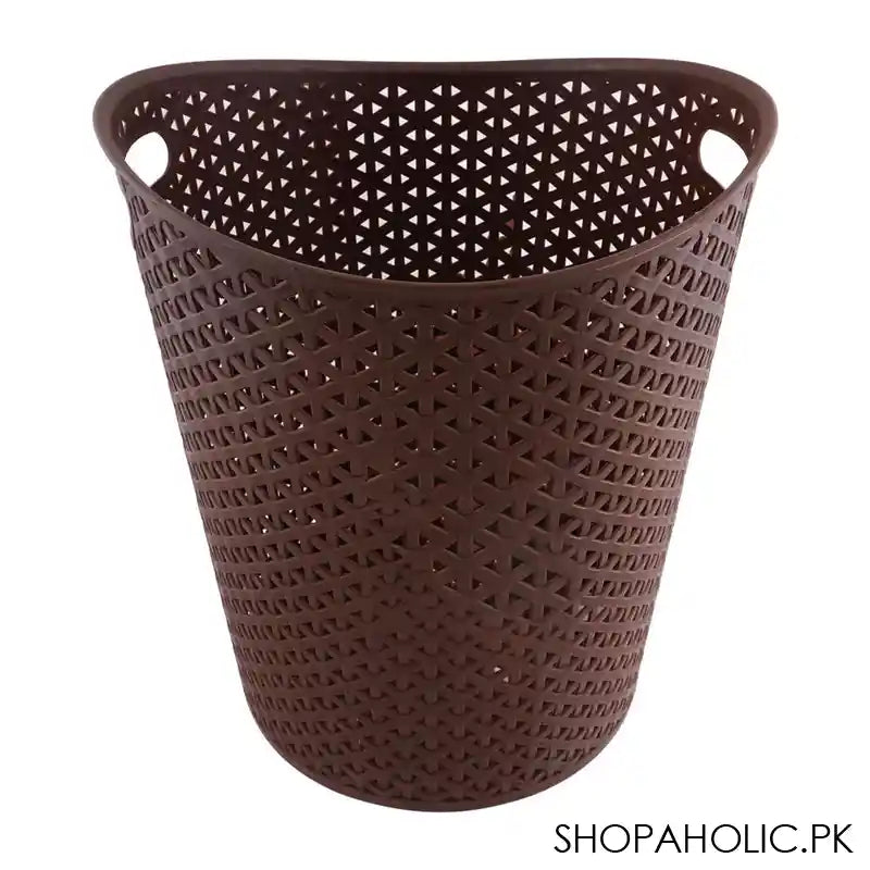 Appollo Easy Waste Paper Trash Bin, Brown - Image 3