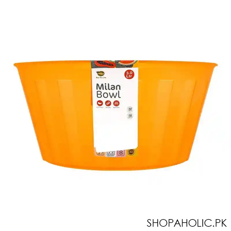 appollo milan bowl, orange, 3 liters main image