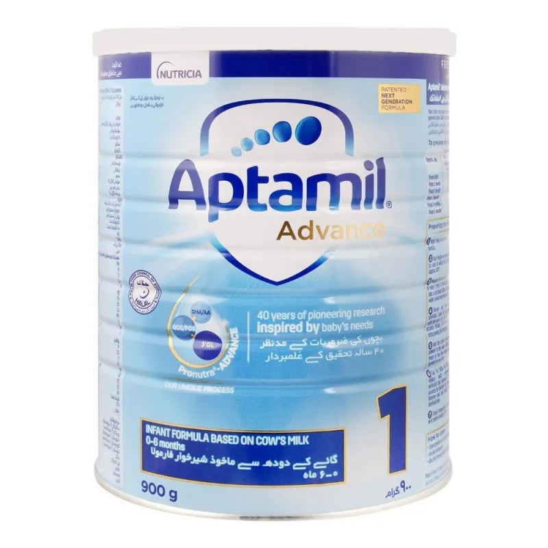 aptamil advance no. 1, infant formula, 0 6 months, 900g main image