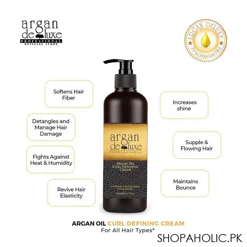 Argan De Luxe Argan Oil Curl Defining Cream, 240ml - Image 7