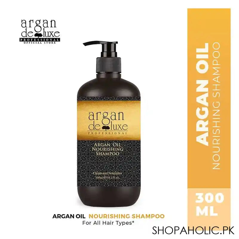 Argan De Luxe Argan Oil Nourishing Shampoo, Cleans & Nourishes, 300ml - Main Image